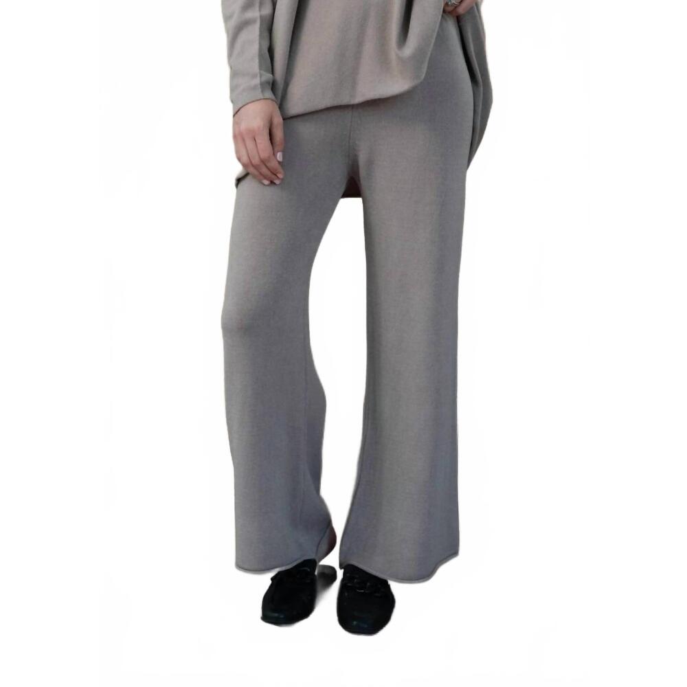 NEW COBBLESTONE LIVING cleo knit pants in taupe
